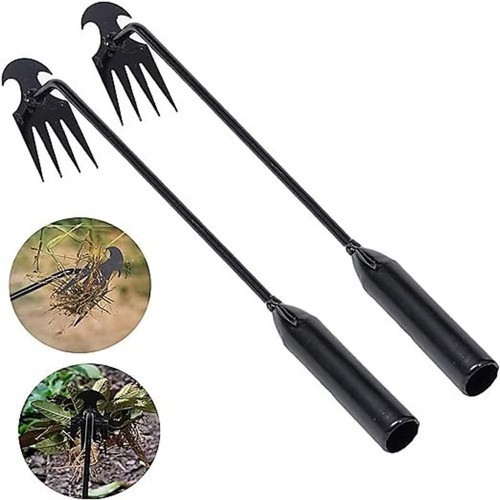 Teeth weed pulling tool - weed,