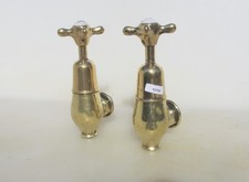 Antique Brass Taps Bath Teardrop Torpedo Bath Globe Old Victorian Vintage