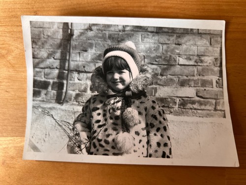 1980s girl child - coat, cap