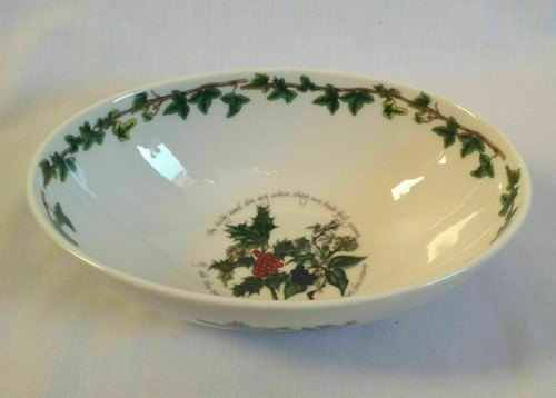 Portmeirion holly and - ivy, oval