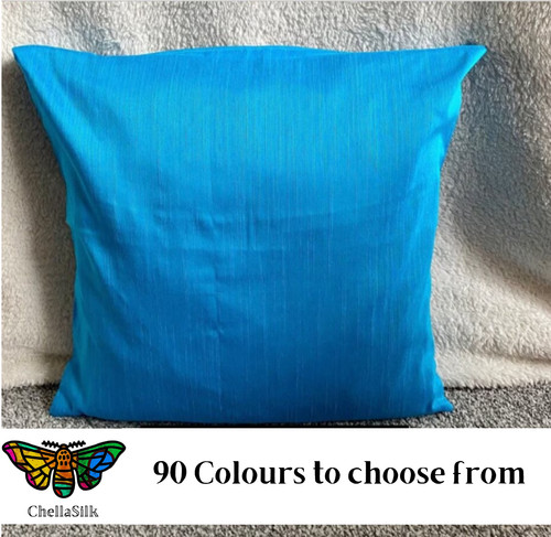 Raw silk cotton cushion cover - raw,