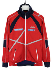 SWIX  Jacket Men's MEDIUM Half Mesh Lined High Neck Elastic Cuffs Pockets