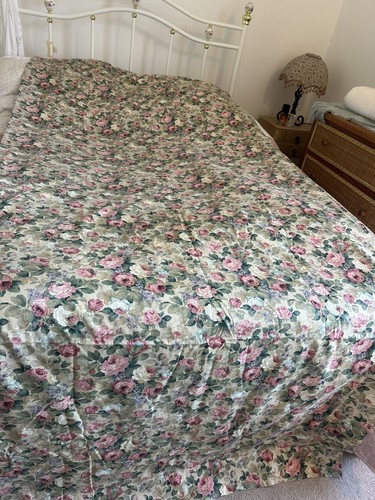 Vintage floral curtain - vintage,