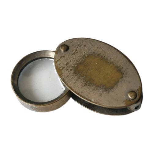 Antique brass jewellers loupe - brass,