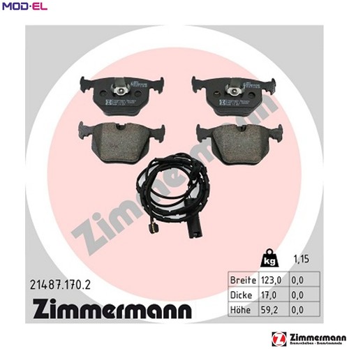 Brake pad set disc - brake,