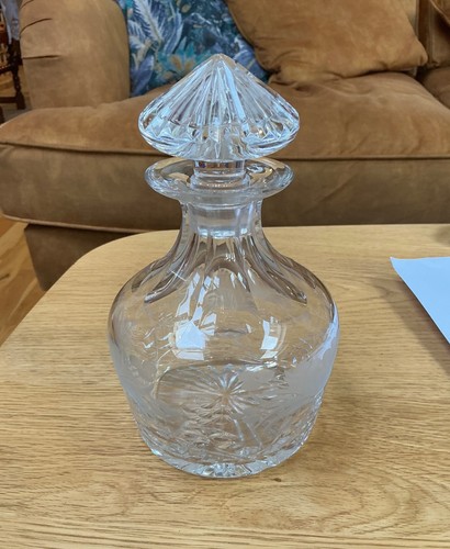 Vintage pin wheel cut glass - pin,