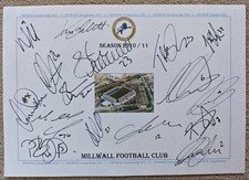 Millwall Hand Signed Squad