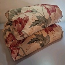 Titley & Marr "Papaver" Fabric Curtains X 2 - 60" D X 130" W Each