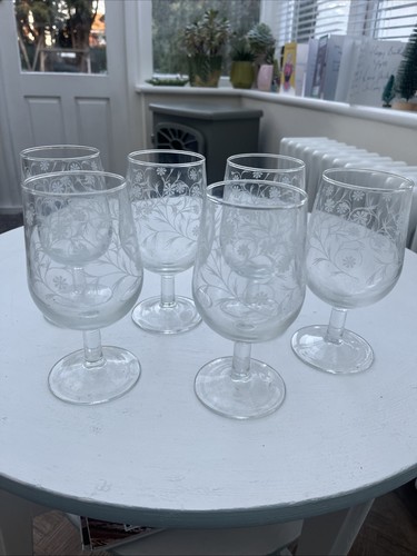 Vintage cider glasses - vintage, engraved