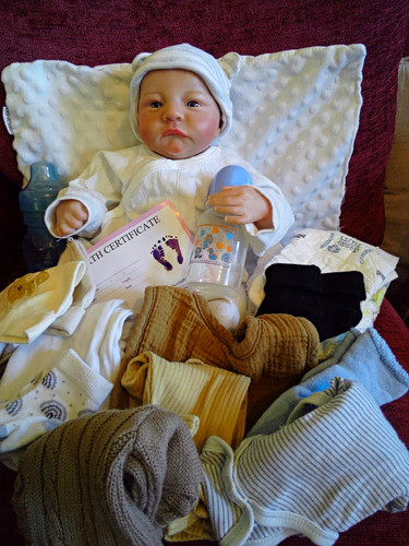 Newborn reborn doll with - reborn,