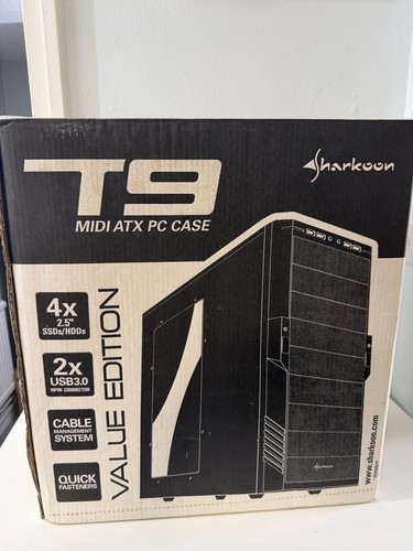 Sharkoon black atx mid - black,