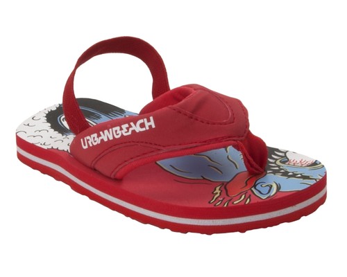 Boys urban beach red slingback - red,
