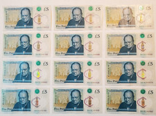 £5 Polymer Bank Notes AA Prefix