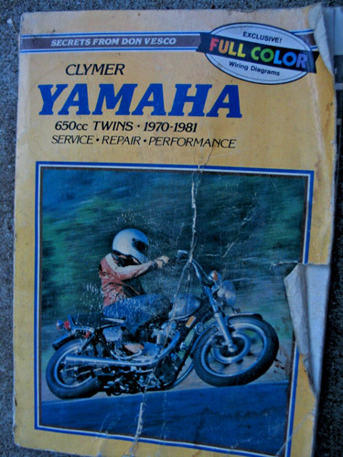 Clymer yamaha 650cc twins - yamaha,