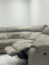 Leather Corner Sofa Bed 5 Seater,  Electric Sofa With Recliners + Charging Ports