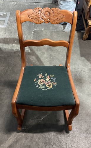 Antique mahogany rocking chair - mahogany,