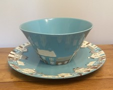 Large Family Serving Bowl with matching platter Salad Pasta Bread