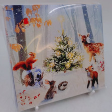 RSPCA HHB Charity Christmas Cards Pack of 10 Woodland Gathering Design