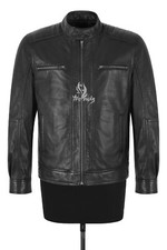 Mens Cafe Racer Zip Up Moto
