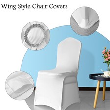 White Spandex Chair Covers