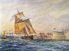 Original watercolour naval - original, watercolour,