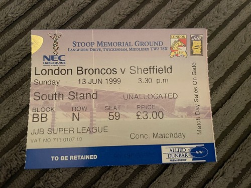 1999 london broncos - 1999, v