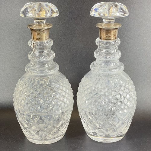 Pair solid silver mounted - of,