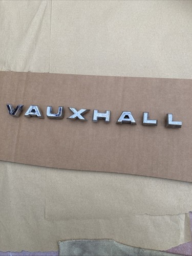 Vauxhall bonnet letters emblem - bonnet,