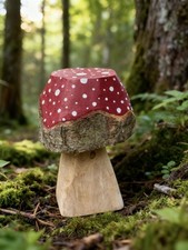Garden ornament mushroom - garden,
