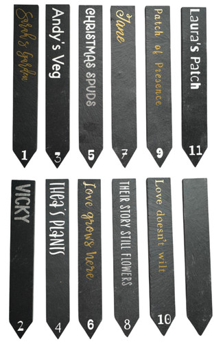 Personalised slate plant - personalised,