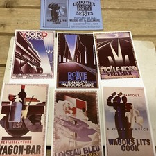 Dalkeith Picture  Postcard Set Wagons-lit By Cassandre ,railway  Pullman Etc