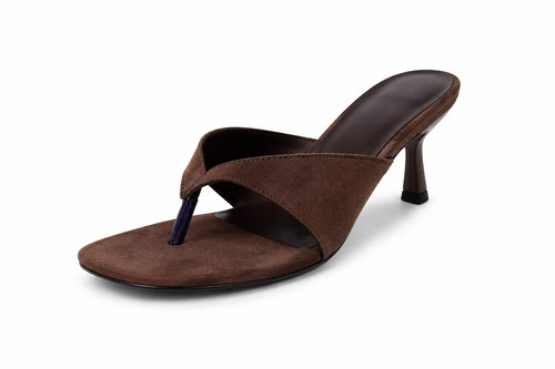Women kitten heel slide open - slide,