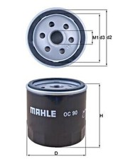 Oil Filter MAHLE Fits OPEL DAEWOO CHEVROLET SAAB VAUXHALL IRMSCHER Antara VOF93