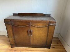 1930’s Vintage Cocktail Cabinet Retro Brown Solid Wood Size 119 X 91 X 47cm