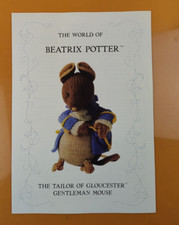 Original Alan Dart The World of Beatrix Potter Gentleman Mouse Knitting Pattern