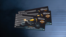 SYKES HARLEY-DAVIDSON GIFT VOUCHERS / GIFT CARDS £10-£100!!!