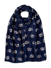 Elephant Foil Print Scarf