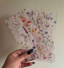 Filofax Personal Organiser Planner - Flower Semi-Transparent Dividers -Laminated