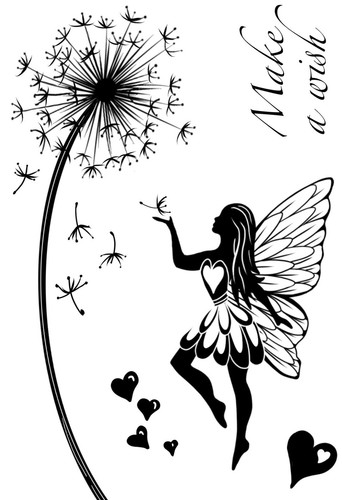 Fairy wishes clear stamp - wishes,