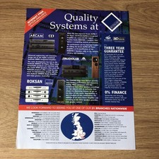 GRAM06 MAGAZINE ADVERT 11X8 ARCAM & ROKSAN AT SEVENOAKS HIFI