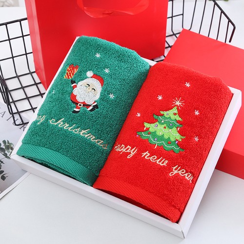 New 2pcs christmas hand towels - christmas,