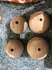 Euroholds Wooden Ball Climbing Holds Set
