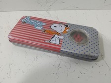 Vintage Snoopy Metal Pencil Case Tin 1985