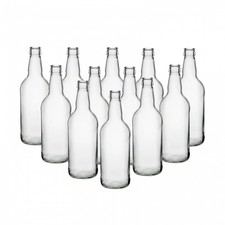 Clear Glass Beer Bottles 500ml