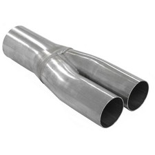 Jetex Universal Exhaust Y Piece 2" / 51mm To 2x 1.63"/41.5mm Mild Steel