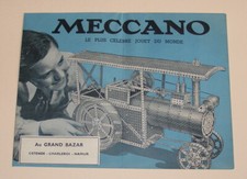 MECCANO JULY 1937 BELGIUM FOLD-OUT CATALOGUE WITH DINKY TOYS + SPEEDBOATS