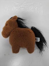 Jellycat Brown clippy clop Pony Preloved Collectible Plush Toy Soft Brown/Black