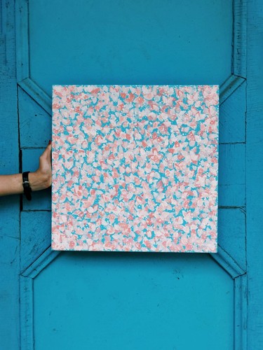 Floral painting abstract art - painting,,