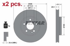 X2 PCS FRONT BRAKE DISC ROTORS