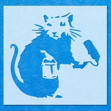 Banksy Mouse Stencil: Mylar Airbrush Wall Art Painting Crafts  - 190 Micron, DIY